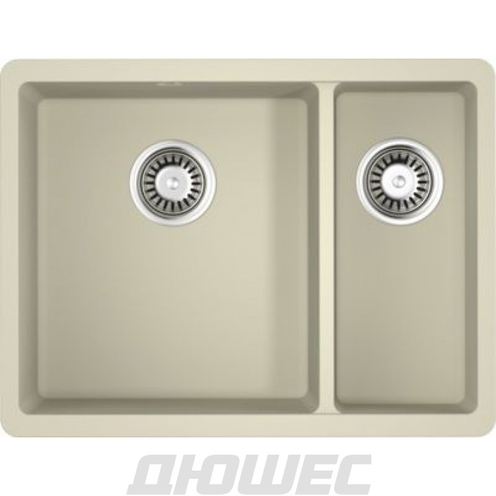 Мойка кухонная Omoikiri Kata 55-2-U-BE 4993387 из гранита бежевый
