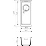 Мойка кухонная Omoikiri Kata 20-U-SA 4993419 из гранита бежевый