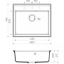 Мойка кухонная Omoikiri Daisen 60-BL 4993622 черная
