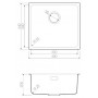 Мойка кухонная Omoikiri Tadzava 49-U-GM 4993076 металлическая