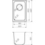Мойка кухонная Omoikiri Tadzava 22-U-IN 4993734 металлическая