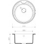 Мойка кухонная Omoikiri Tovada 51-DC 4993368 из гранита коричневый