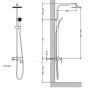 Душевая стойка Timo Sahara SX-1115/00 new хром