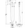 Смеситель для ванны напольный Timo Arisa 5300/00Y-CR  хром
