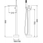 Смеситель Timo Selene 2200/00Y-CR напольный хром