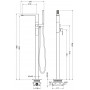 Смеситель Timo Selene 2210/00Y-CR напольный хром