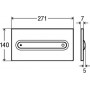 Кнопка смыва Viega Visign for Style11 597108 белый