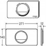Кнопка смыва Viega Visign for Style13 654498 белый