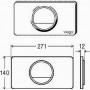 Кнопка смыва Viega Visign for Style13 654504 хром